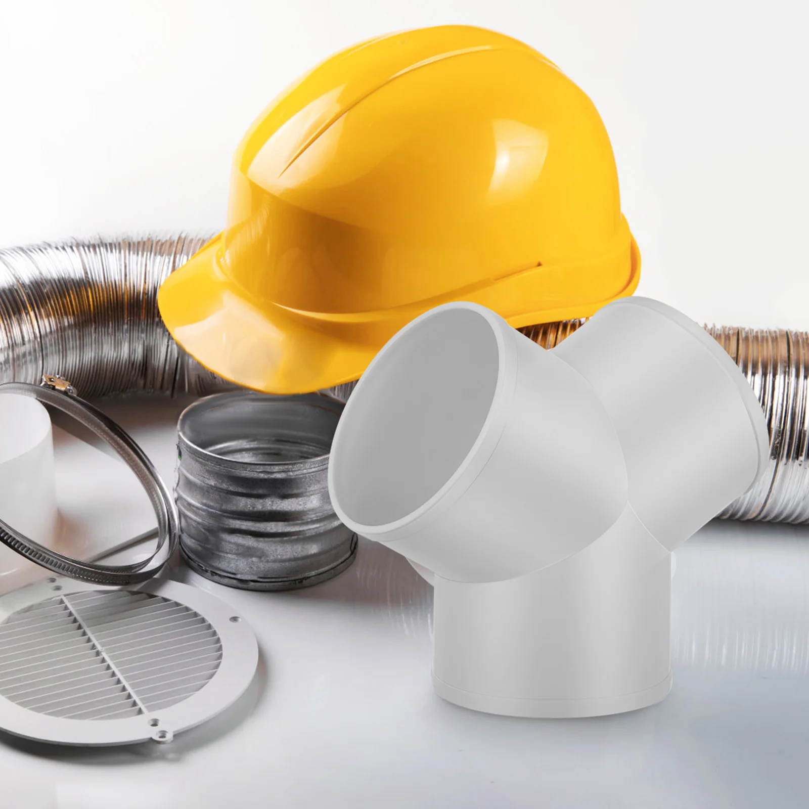 

Y Type Joint PVC Pipe Splitter Duct Exhaust Hose Fittings Draining Dryer Vent Connector Tube Smooth Surface Efficient Airflow