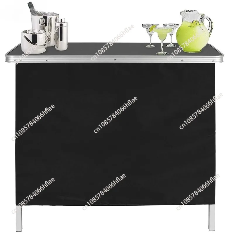 Folding portable bar table folding booth table is suitable for indoor and outdoor parties, picnics and exhibitions, handbags