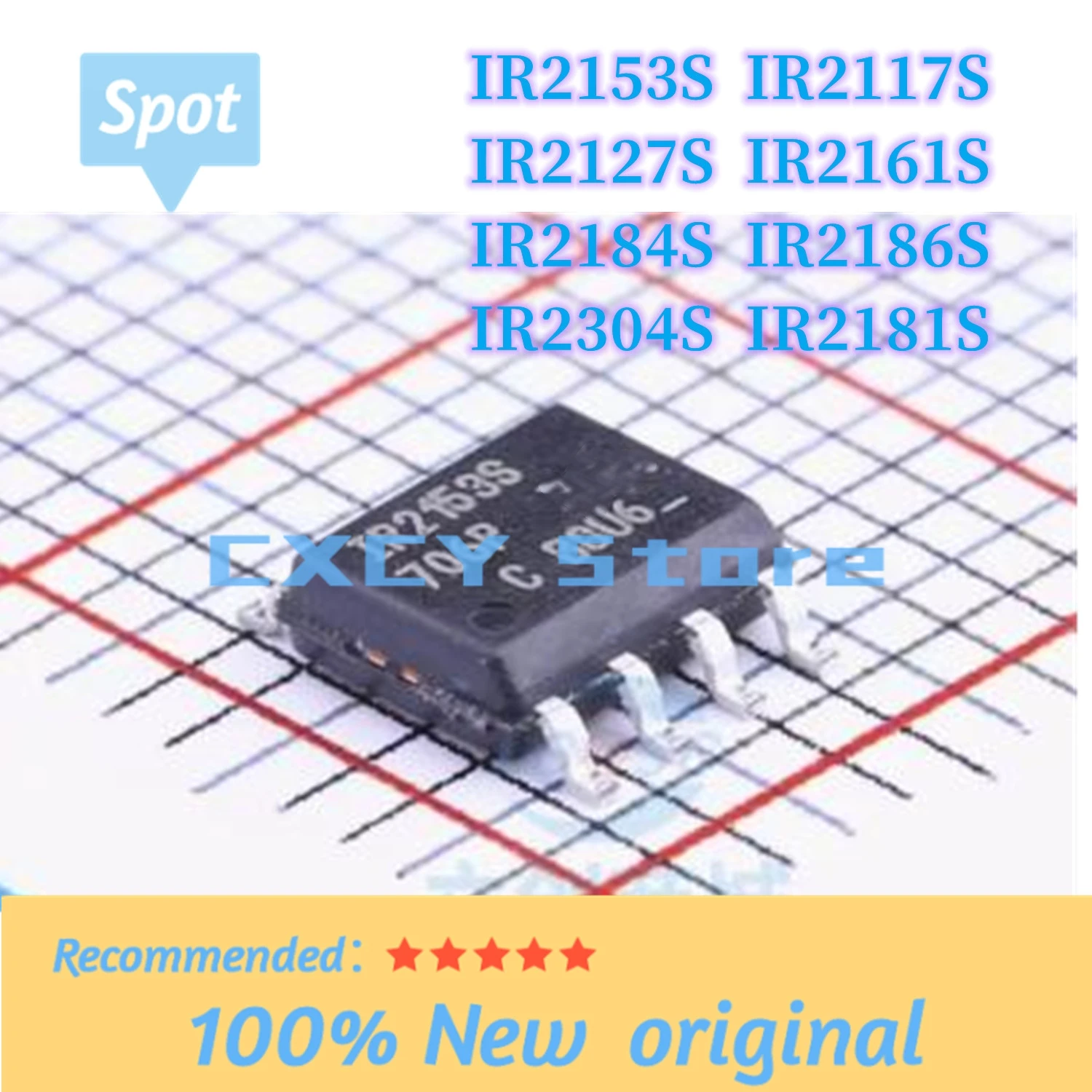 IR4428S IR4427S IR4426S IR2304S IR2301S IR2184S IR2181S IR2175S IR2161S IR2153S IR2118S IR2117S IR2111S SOP-8