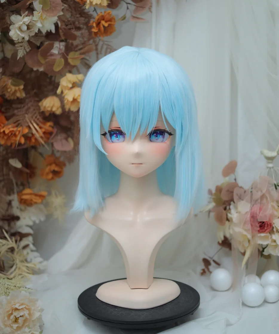 

(NFD38--)Customize Full Head With Lock Pretty Female/Girl Japanese Animego Character Kig Cosplay Kigurumi Mask Crossdress Doll