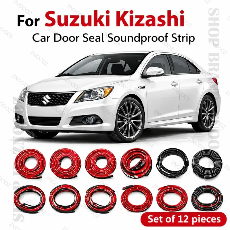 

Для Suzuki Kizashi: Комплект из 12 шт. двухслойных резиновых уплотнителей для дверей, звукоизоляционных, пыле- и водонепроницаемых, защитных от непогоды.