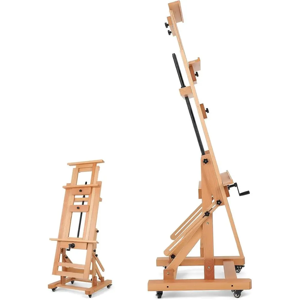 

Portable Tabletop Art Easel with Adjustable Canvas Holder for Illuminating Painting Sessions
