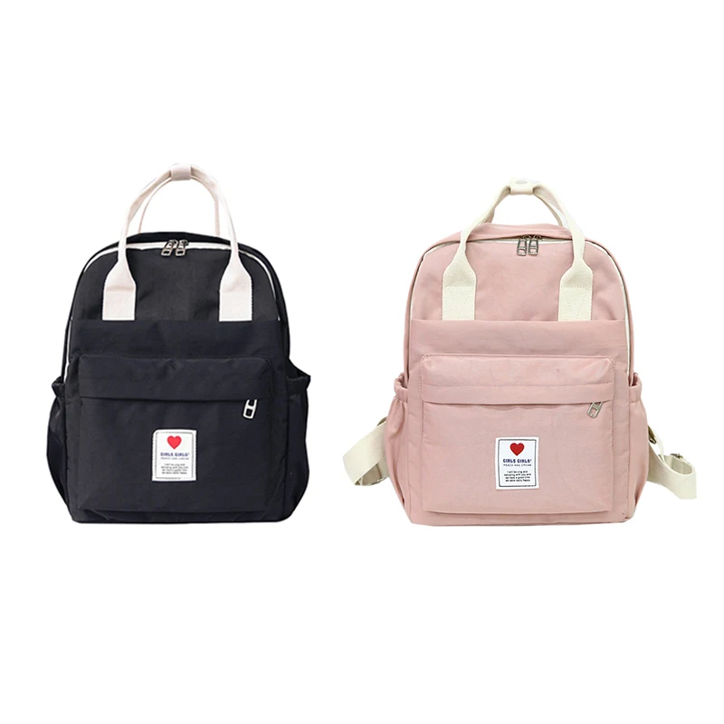 

NEW-Female Soft Bag Harajuku Backpack Small Fresh Solid Color Fashion College Style Student Backpack Outdoor Bag Backpack