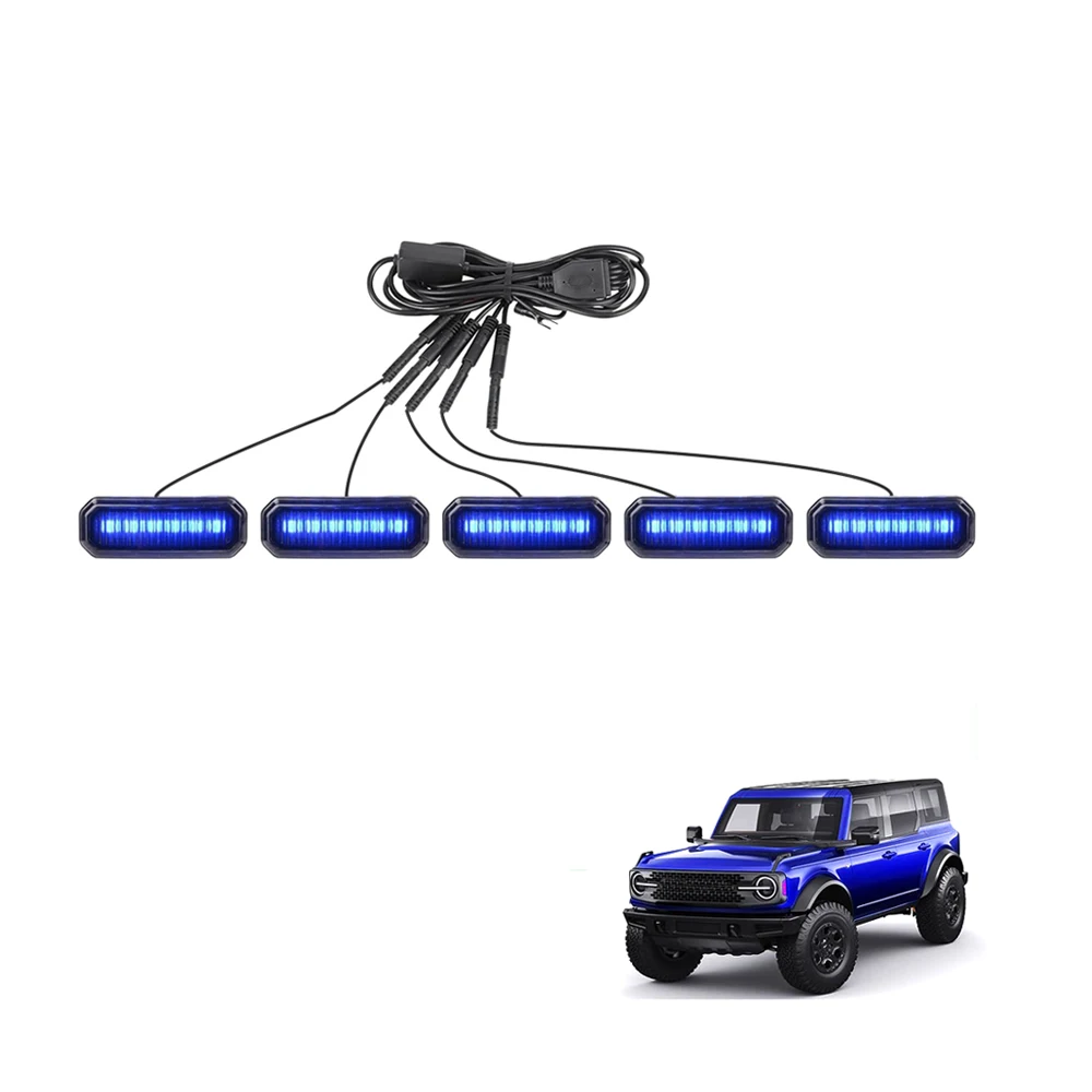 

Maiker Front Rgb Grille Light 2021 2024 For Ford Bronco Badlands Everglades Stroppr Edition Lamp Accessories