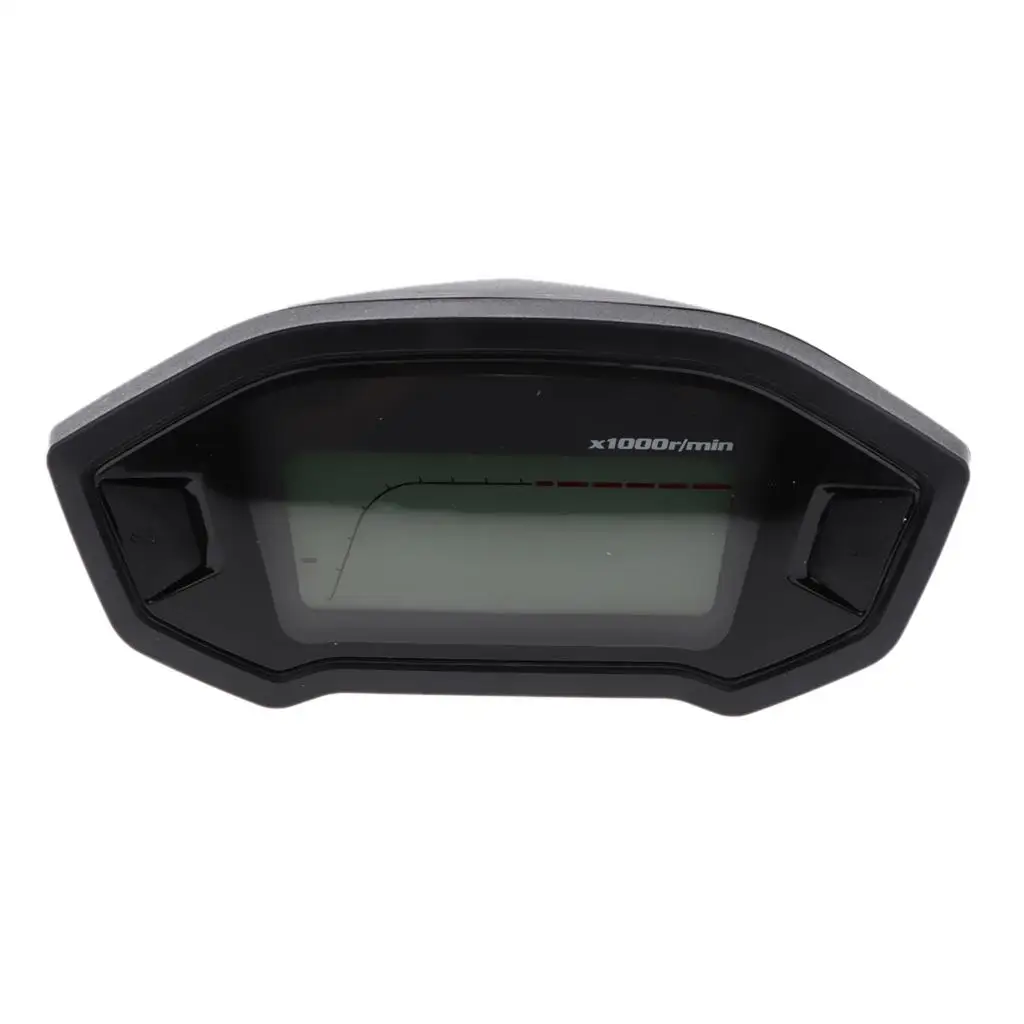 Universal Motorcycle Digital LCD Speedometer Tachometer Water Temperature Indicator Odometer for 12V Motorbikes