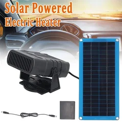 Electric Heater Powered Solar Panel Sunlight 12V 20W 30W Winter Protable Outdoor Camping Car Pets Warmer Drying and Heating