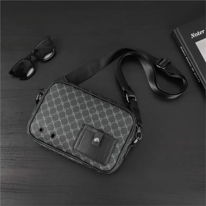 Designer Messenger Bag for Men Bags Leather Casual Man Crossbody Bag Everyday Male Bag Luxury Brand Sling Pack Shoulder Bag