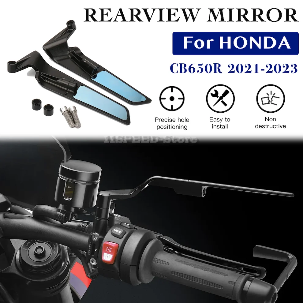 

Rearview mirror For HONDA CB650R Accessories Stealth Mirrors CB 650R Adjustable Winglet