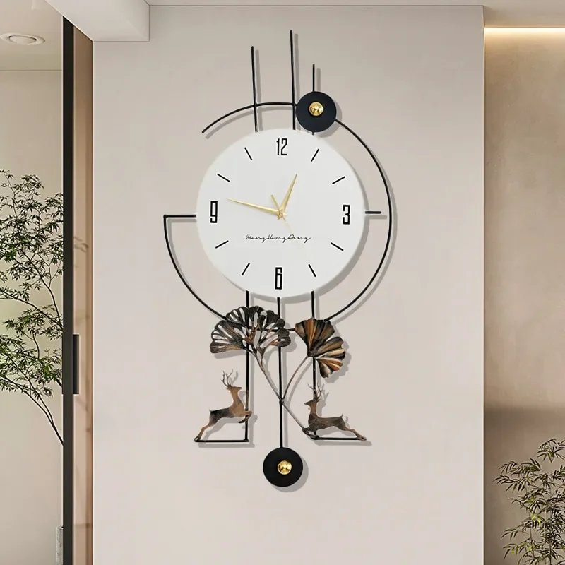 for Creative Retro Color Decorative Clock for Living Room High Sense Home Wall Clock Modern Simple Fashion Dining Room Wall