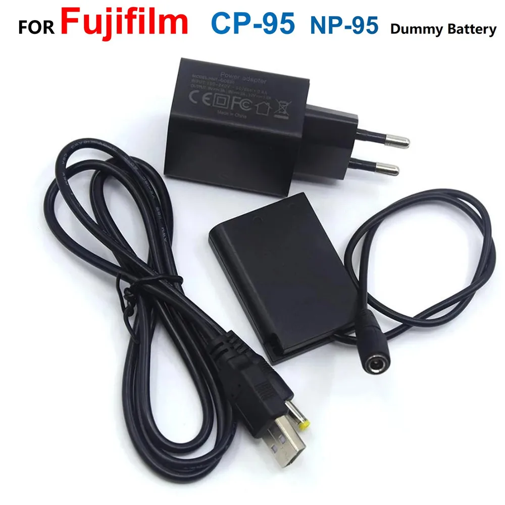 CP-95 CN-5 DC Coupler NP-95 Dummy Battery+USB Cable+QC3.0 USB Charger For Fujifilm FinePix F30 F31fd X100S X100T X-S1 W1 X30 X70