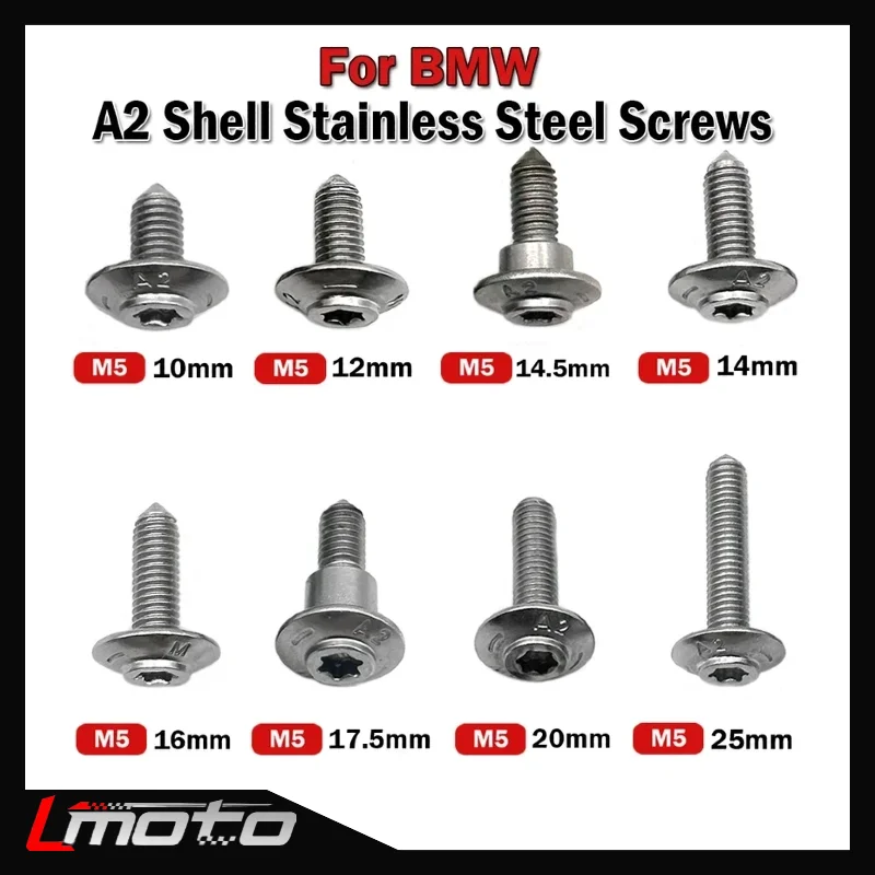

R1200GS R1250GS Motorcycle Shell Fairing Screw For BMW S1000XR K1600GTL K1600B F750GS F850GS C400X C400GT F900XR S1000RR