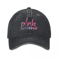 Summer Carnival Alecia Moore Baseball Cap Distressed Cotton P!NK Pink Singer 2024 Tour Headwear for Men Women Outdoor Caps Hat