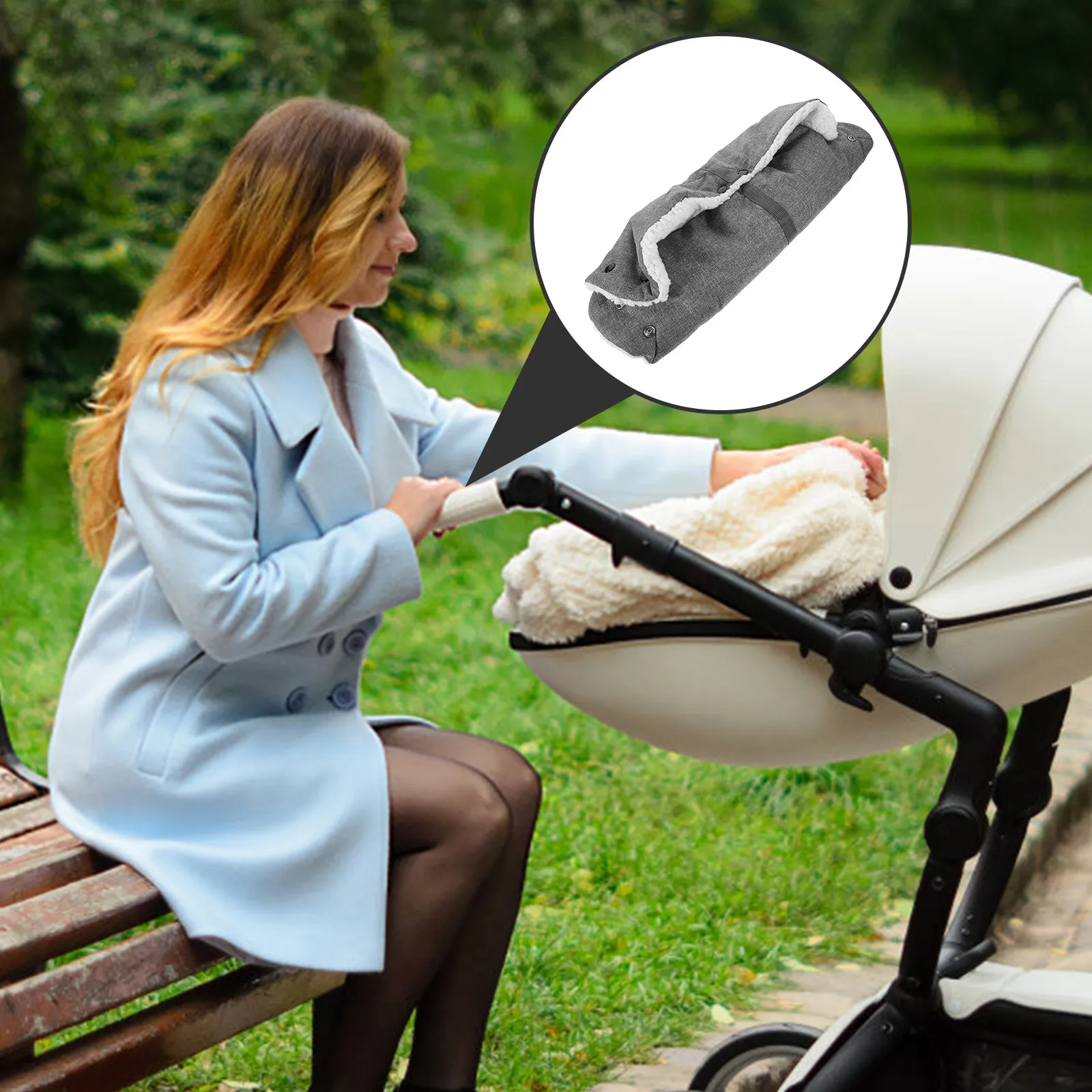 Storage Bag Travel Stroller Gate Check Cover Airplane Halloween Christmas New Year Mothers Gloves Winter Hand Warmers For Pram