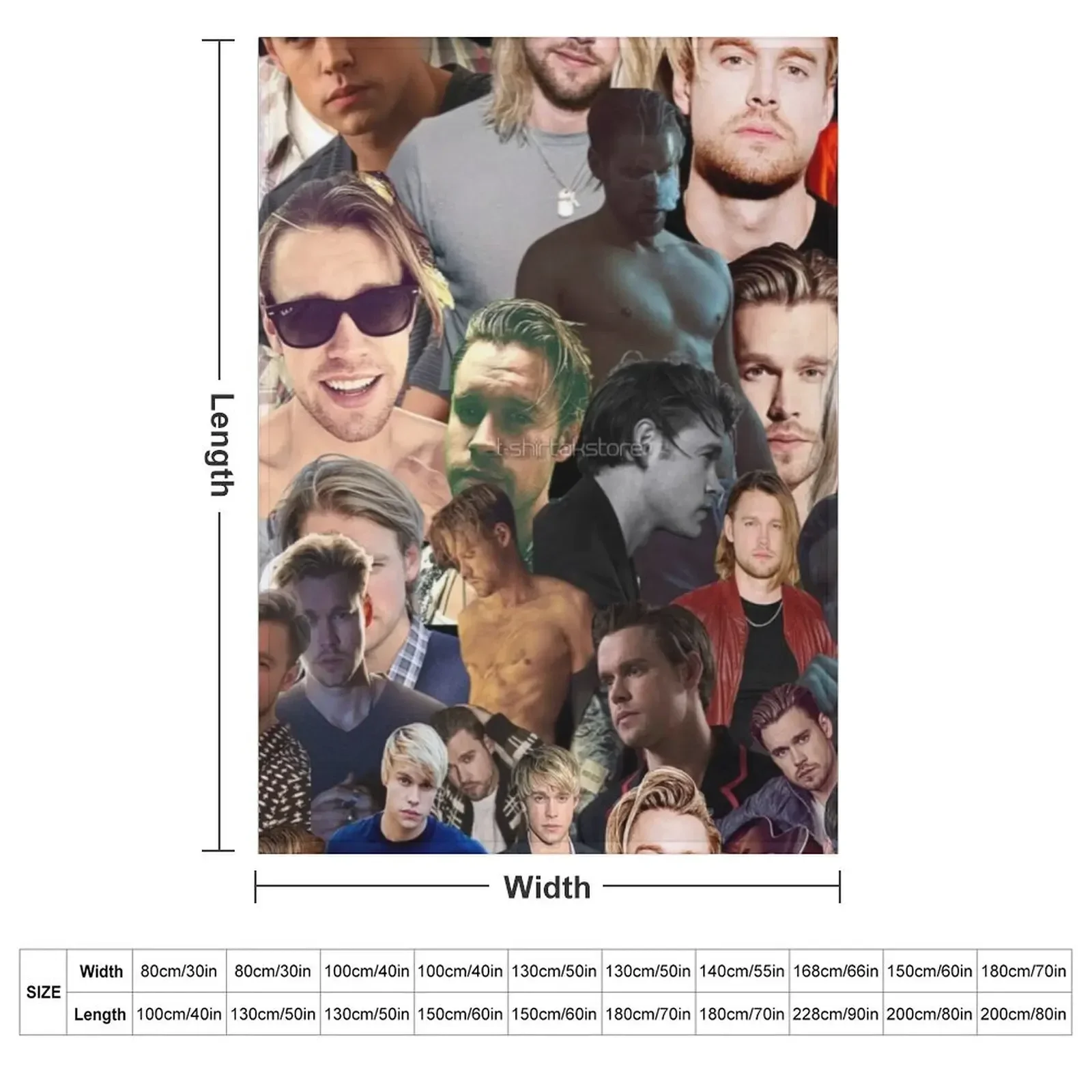 chord overstreet photo collage Throw Blanket for sofa Nap warm winter Summer Beddings Luxury Plaid on the sofa Blankets