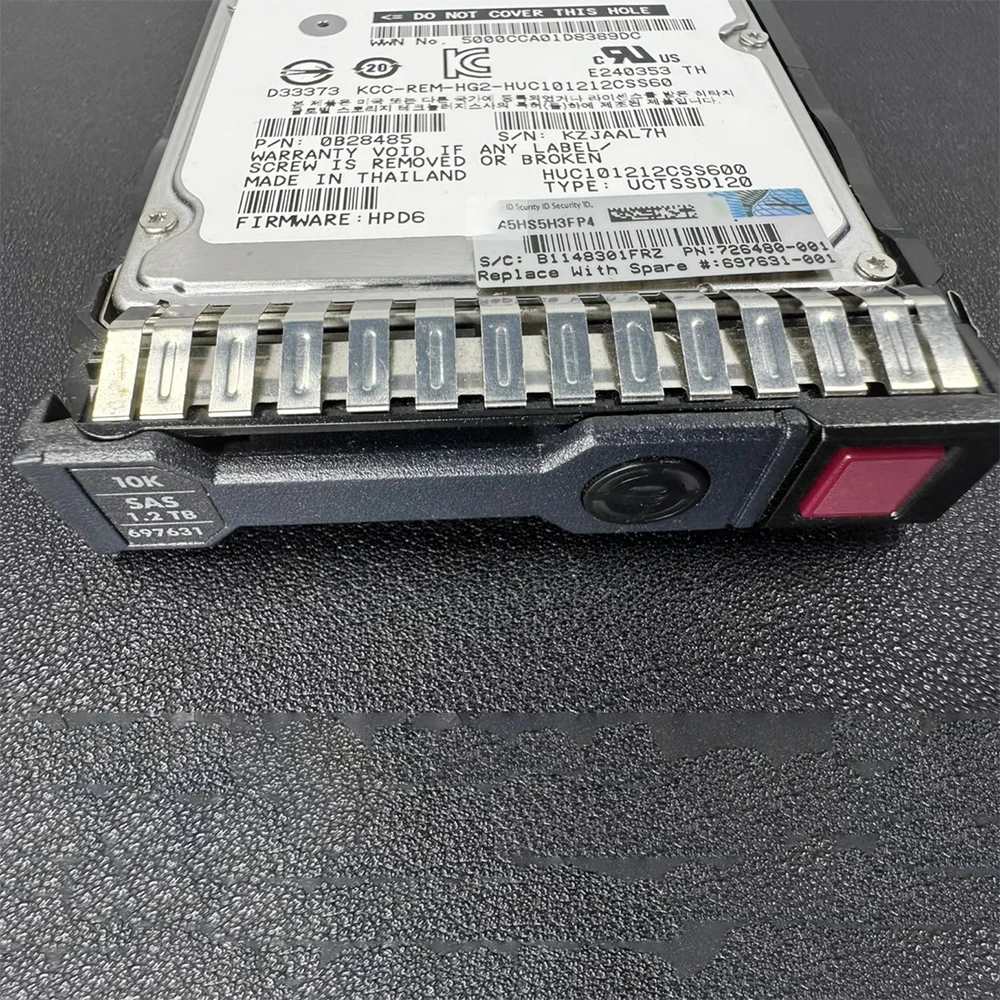 For HP 697631-001 693647-001 697574-B21 1.2T 10K 6G 2.5''SAS  Server Hard Drive