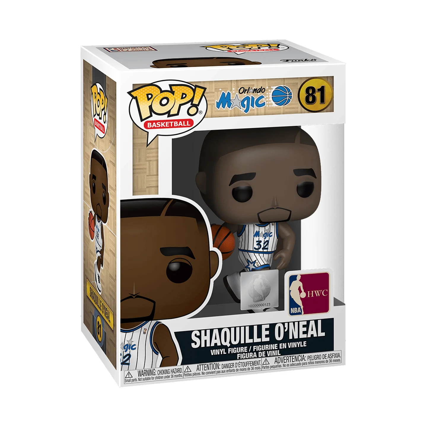

NBA Funko Pop Shaquille O'Neal (Magic Home Court) Peripheral Figurines Toys for Boys Gift Collectible Ornaments