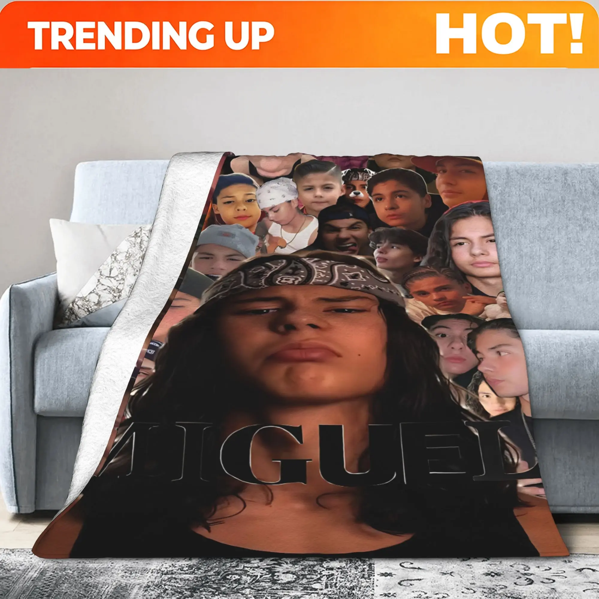 Customize A Robin Arellano-themed Ultra-soft Flannel Blanket, Warm for Autumn and Winter, Bedding for Bedrooms, Guest Rooms, Off