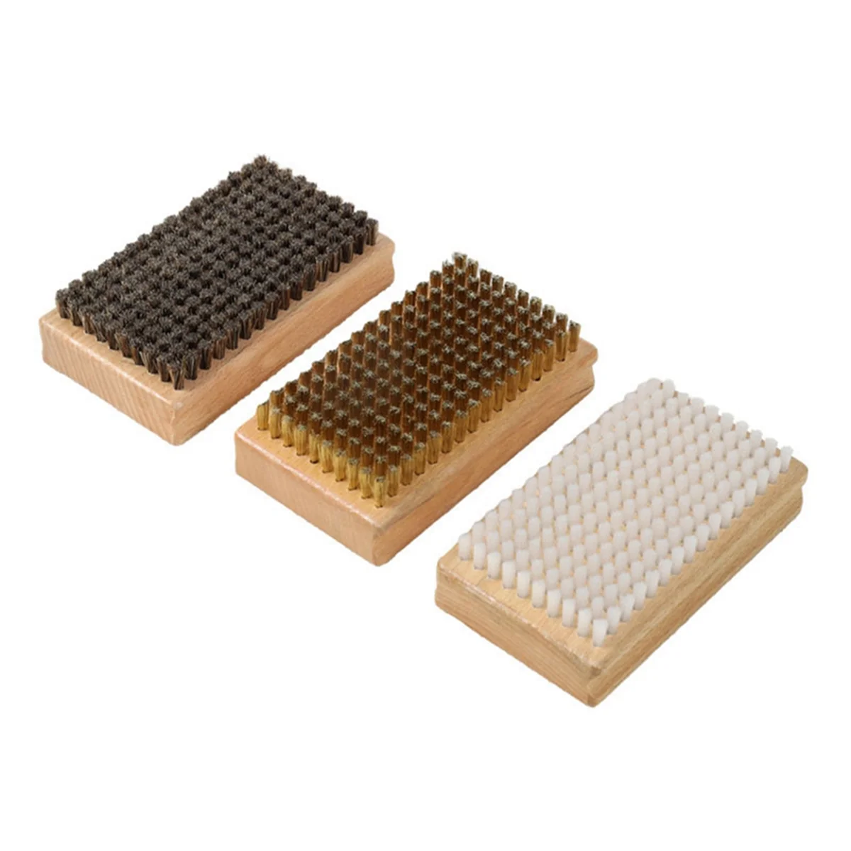 

AB51 Snowboard Waxing Brush Steel Wire / Nylon/ Horsehair Ski Waxing Brush Snowboard Maintenance Tool