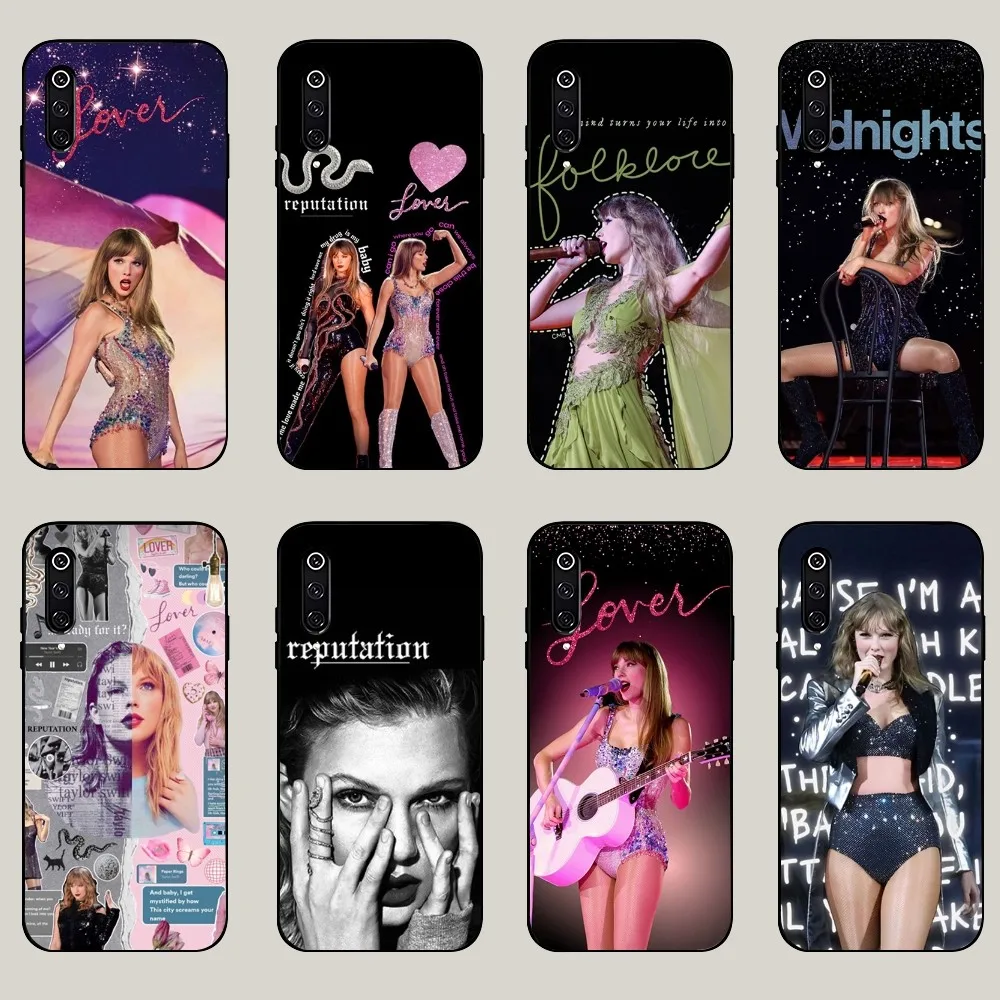 

T-Taylor Singer S-Swift Phone Case For Xiaomi 11 Redmi Note 11 5G 8T 9A 9 10T Note8Pro Note9 12SUltra Black Case