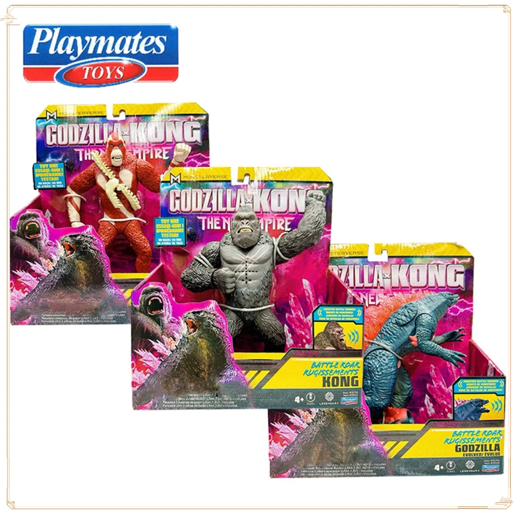 

Original Playmates Godzilla Vs Kong Popular Fantasy Movie Monster Model Ornaments Children's Favorite Action Figures Gifts Toys