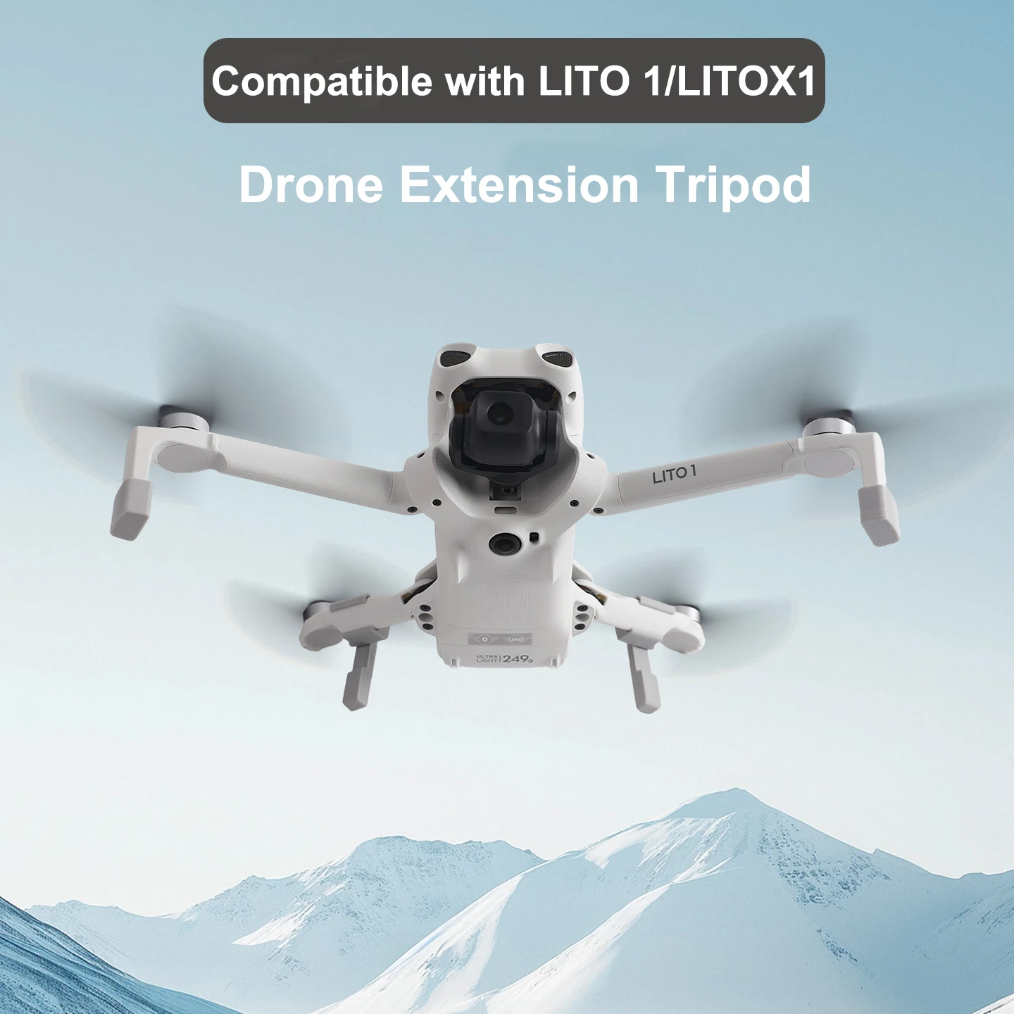 Landing Gear Extender for DJI LITO 1 LITO X1 Drone Foldable Lightweight 9 2g Skid Pad for Bottom Protection