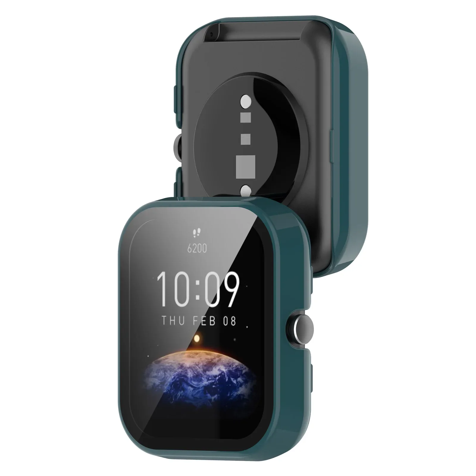 Protezione dello schermo per Huami Amazfit Bip 3 Bip3 pro Custodia rigida per paraurti con telaio per PC + vetro temperato sottile HD antigraffio