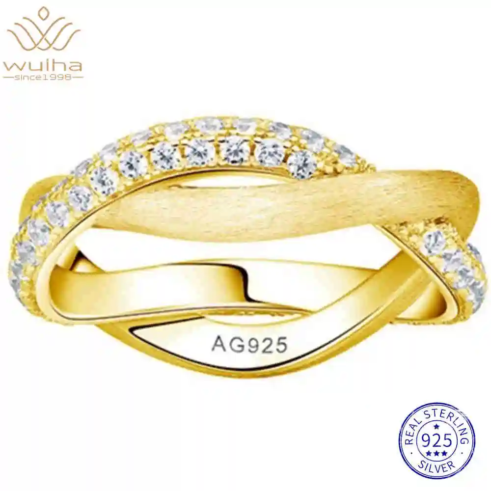 

WUIHA 100% 925 Sterling Silver Lab Sapphire High Carbon Diamonds Gemstone Wedding Band Engagement Ring Fine Jewelry Wholesale