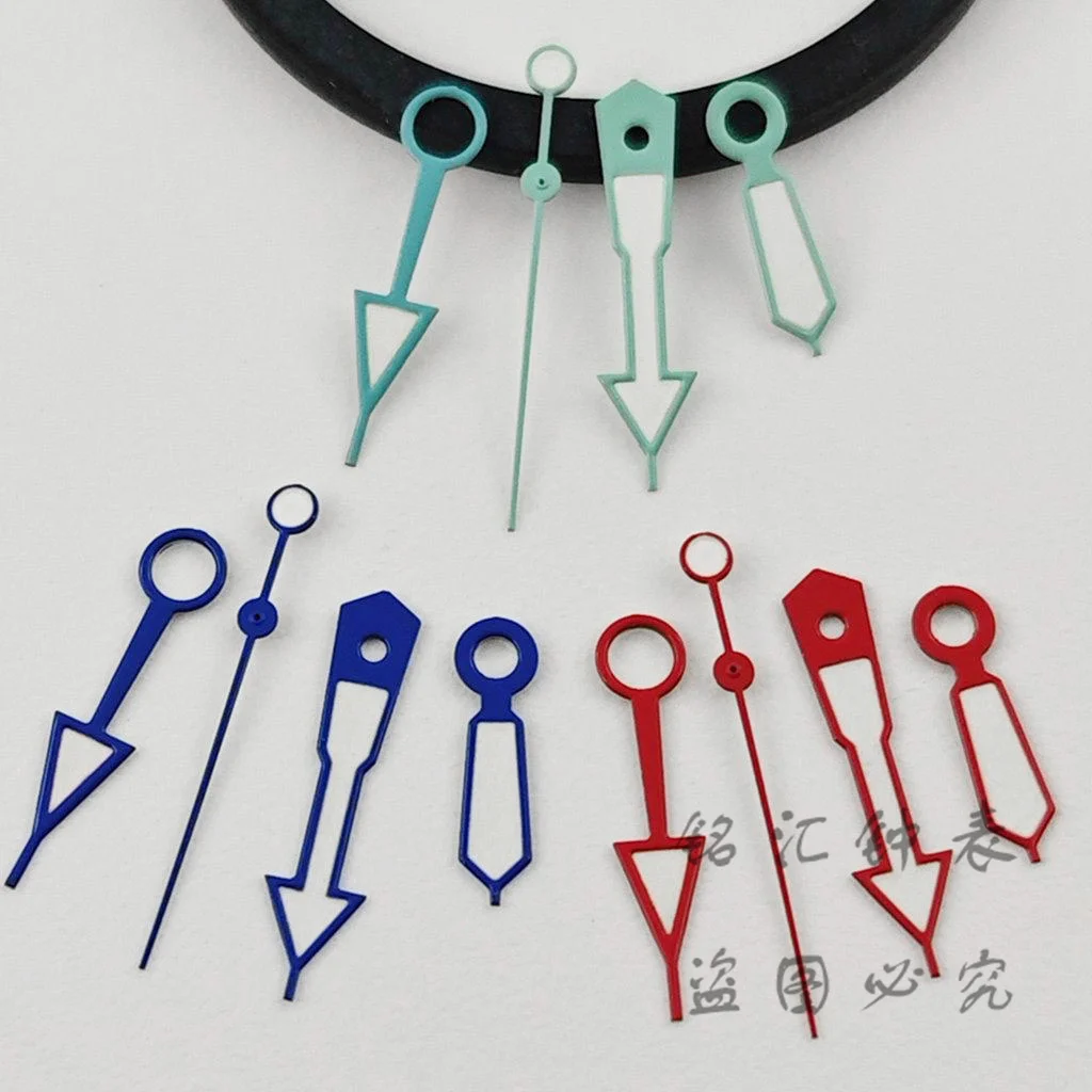 NH34 GMT Watch Hands SKX 4 Pins NH34A 4R34 Watches Pointers Green Luminous GMT Hands For NH34 NH35 NH36 NH38 NH39 NH70 Movement