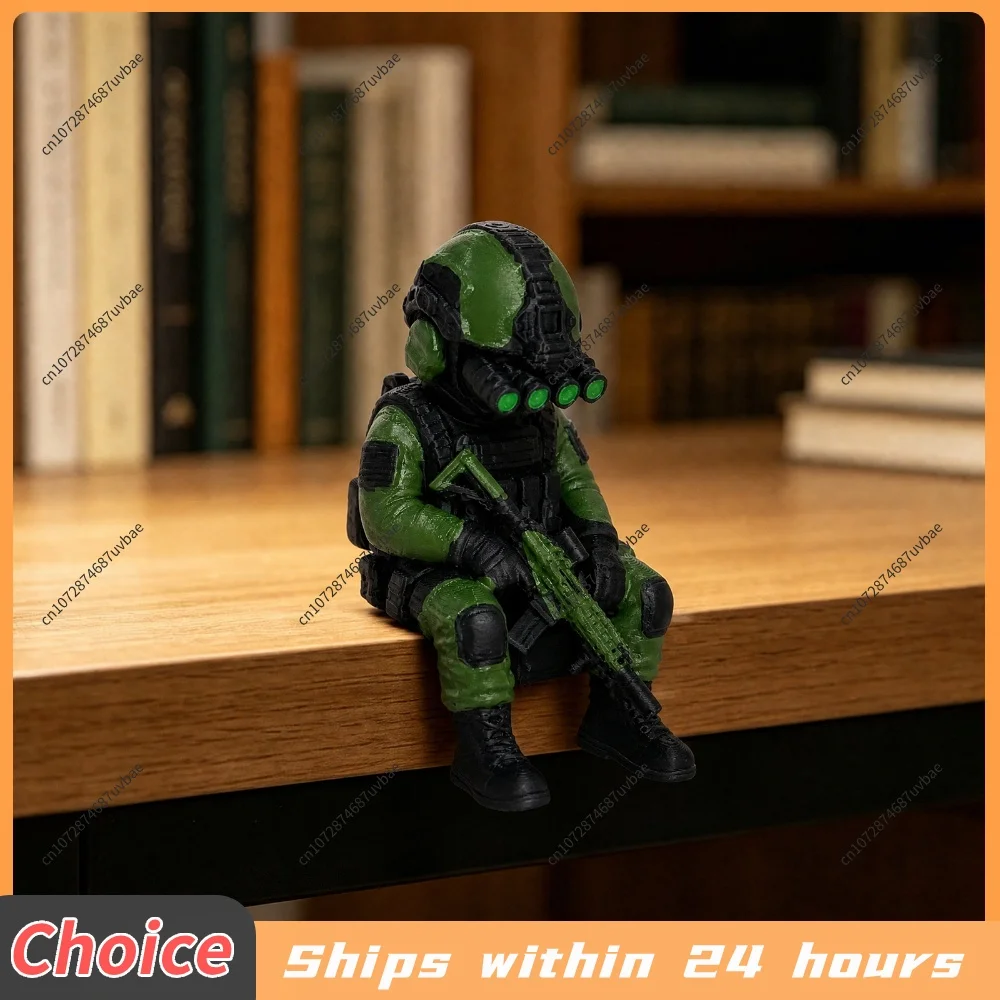 - Sniper Mini Figurine Exquisite Craftsmanship Realistic Soldier Decorate for Ornaments Enthusiasts Decorative Collector
