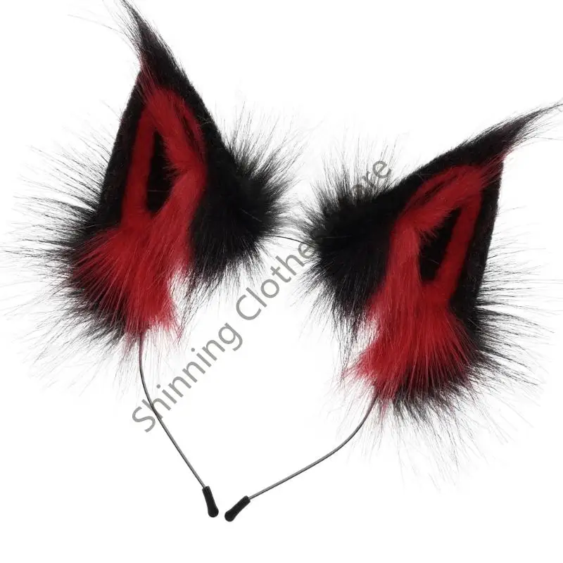 M68A Cats Foxes Wolf Ears Cosplay Accesorios para cabello Ears animales Hoop