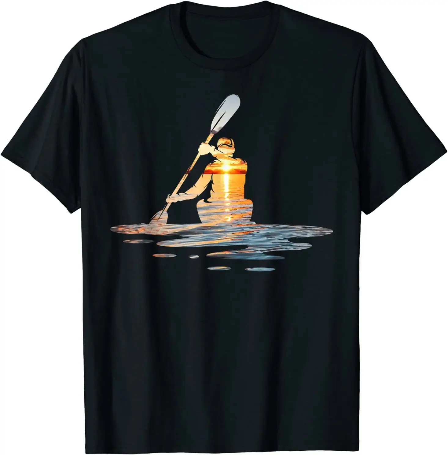 

Kayaking Silhouette Kayak Kayaker T-Shirt Size S-5XL