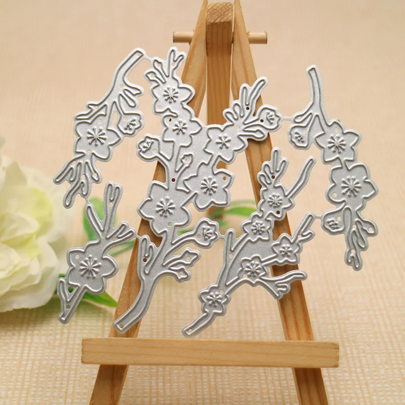 Petals Scrapbook Cutting Dies Plum Flower Embossing Knife Mould Album Greeting Card DIY Paper Cards Making Tool