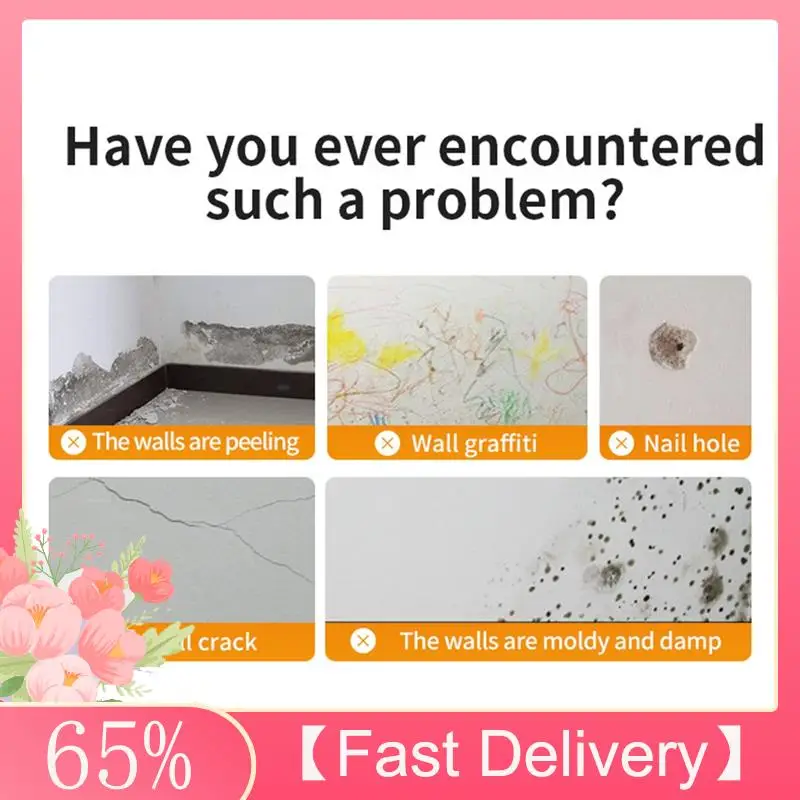 

A61Z Deals Small Roller Brush Wall Repair Tool White Wall Paint Repair Kit Small Drywall Repair Kit