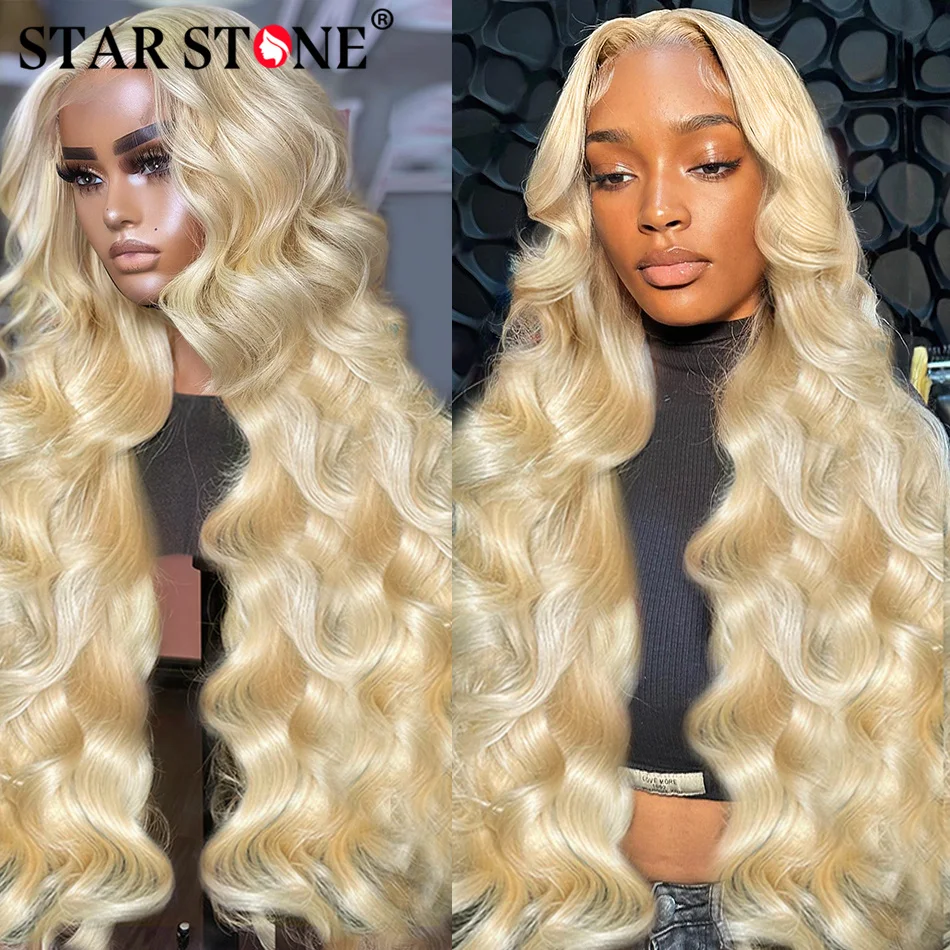 

Real HD Lace Frontal Wig 180% 13x4 HD Lace Front Human Hair Wigs 613 Blonde Body Wave Wigs HD 4X4 Lace Closure Wig Glueless Wig