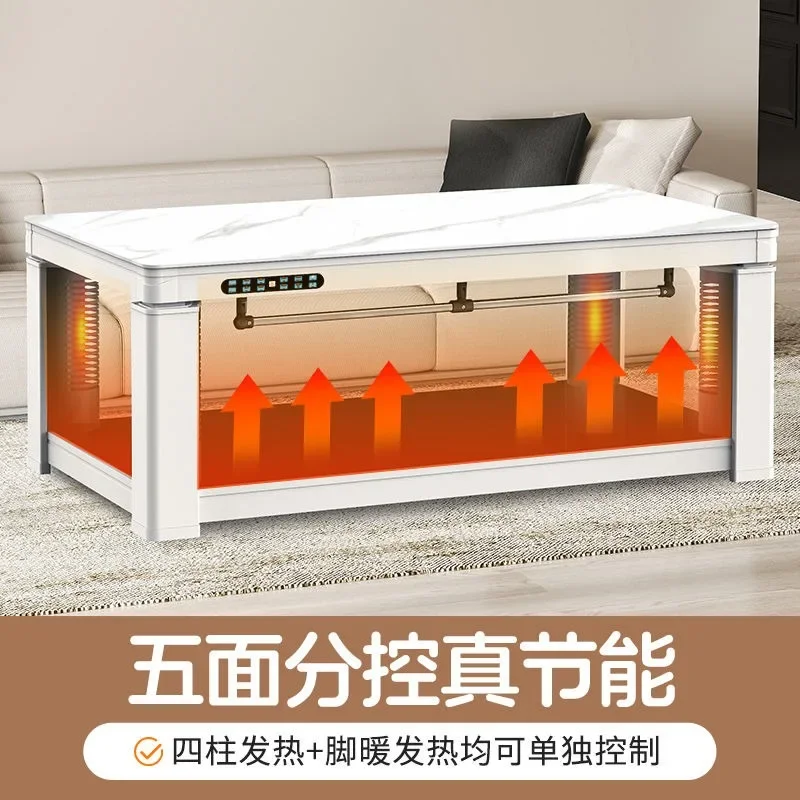 Mobile electric heating table, household oven electric fire table