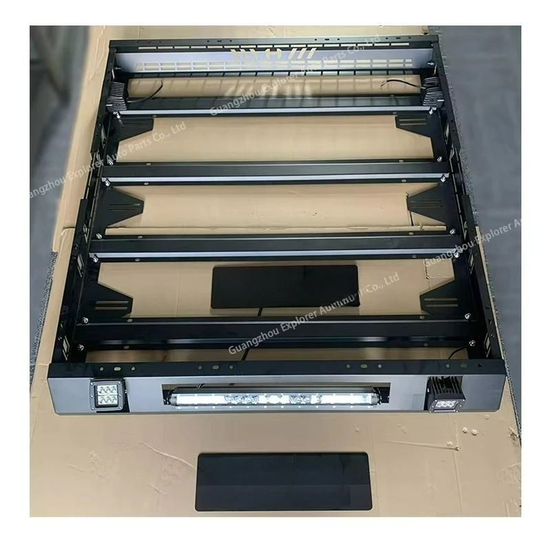 

4WD Universal HM Roof Rack Luggage Basket for Ranger Hilux Dmax Np300 Luggage Cargo Carrier for 4x4 Universal Car Roof Racks