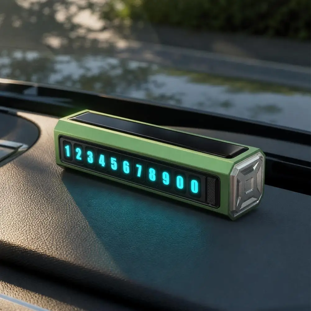 Sensing Intelligent Parking Sign Central Control Move License Plate Radar Sensing Instrument Panel Temporary Parking Sign Decor