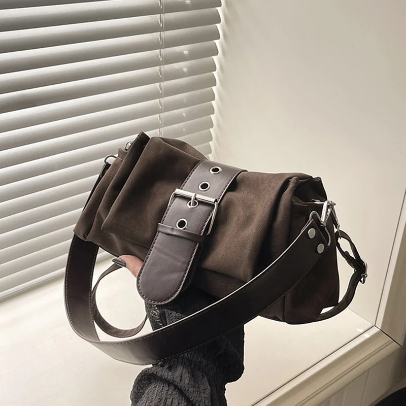 Damen-Achseltaschen aus Kunstwildleder, modische, geraffte Damen-Umhängetasche, Damenhandtasche, kleine Unterarmtasche, Bolsa Feminina – Detail 18