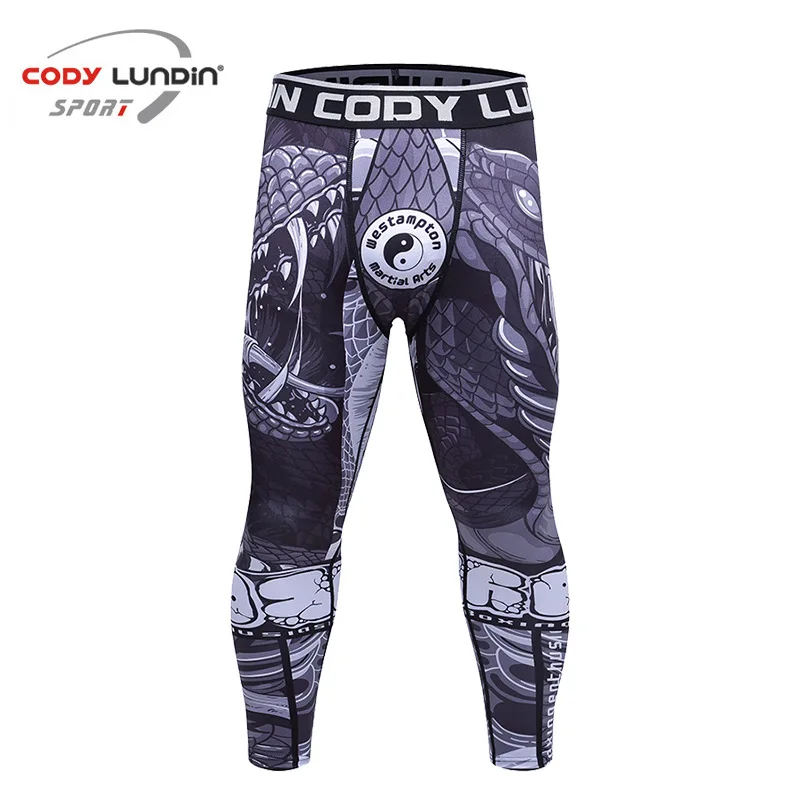 Cody Lundin Compression Tights Pants No Gi Grappling Leggings Men's Jiu Jitsu Spats Stappling Gym Fitness Trousers Active Wear