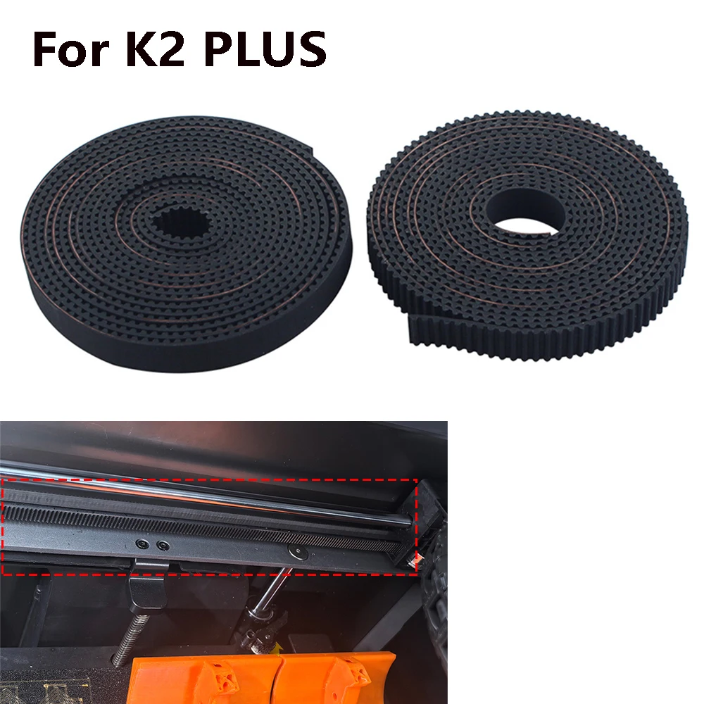 

For Creality K2 PLUS Anti-slip Synchronous Belt Replacement X Y Axis Width Belt High Quality 3D Printer Parts for K2 PLUS