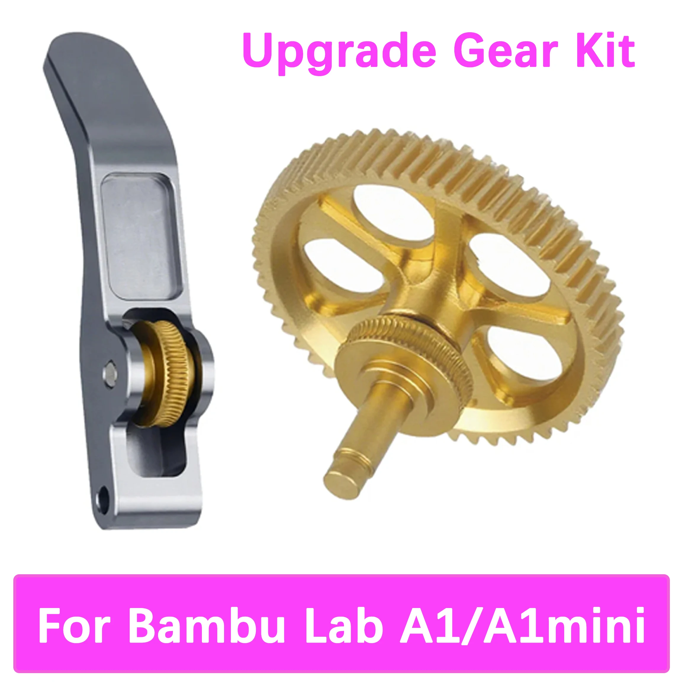 【セール中】アップグレードオールメタルエクストルーダーギアキット Bambu Lab A1/A1mini クローギア RNC ナノコーティング硬化鋼ヘリカルギア耐摩耗性
