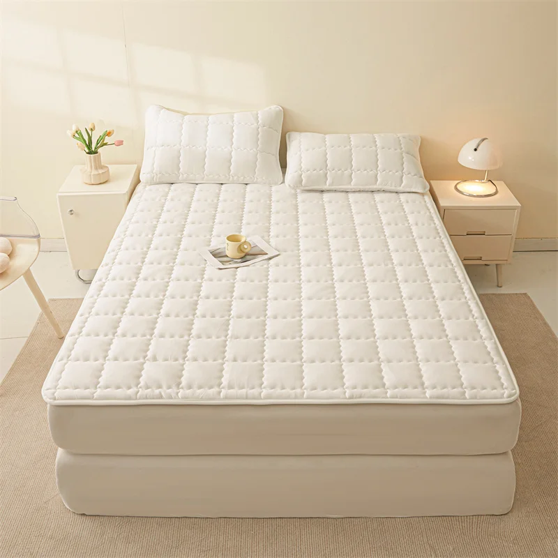 Bonenjoy ที่นอนผ้า Topper สีทึบผ้าคลุมเตียง Soft Bed Topper ที่นอนบ้านชั้น(ไม่มีปลอกหมอน)