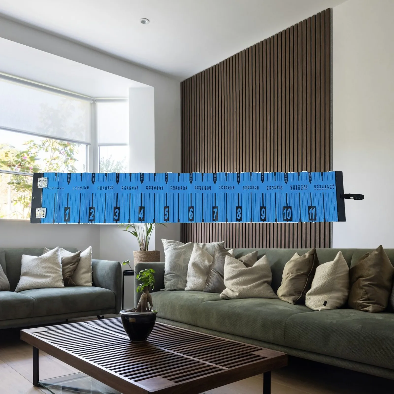 Fish Measuring Ruler for Tackle Bag with Hanging Loop Waterproof Flexible Strip for Freshwater Saltwater Use
