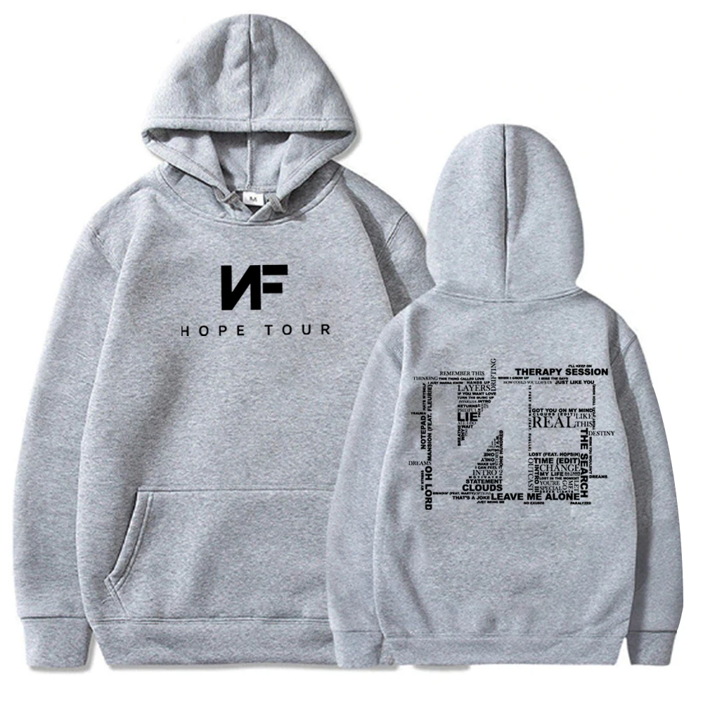 Nf Hope Tour felpa con cappuccio Nf Merch Nf Music Album felpa con cappuccio regalo per Nf Fan Pullover top Streetwear Unisex