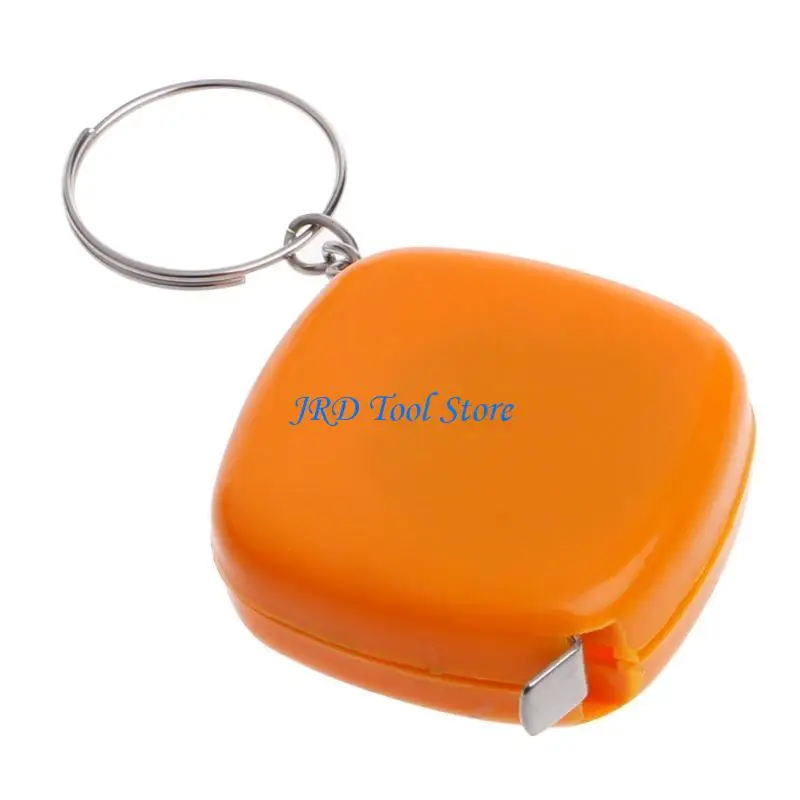 A2UD شريط المسطرة سهلة السحب قياس Mini Portable Protable Ruler Keychain 1M/3FT