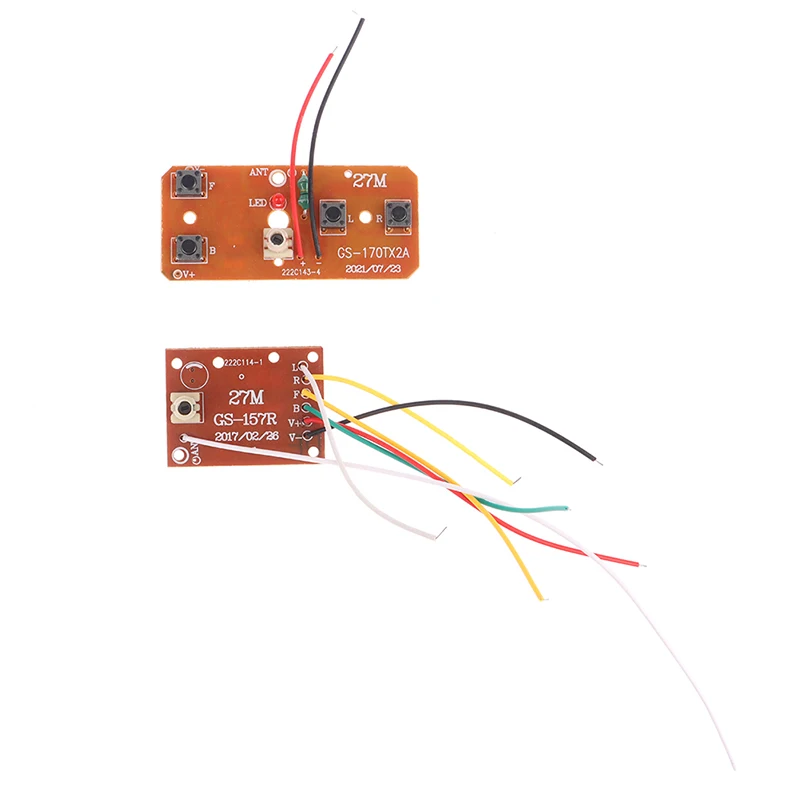 Controle remoto Circuito PCB Transmissor Receptor Board, RC Car Acessórios com Antena, Rádio System, 4CH