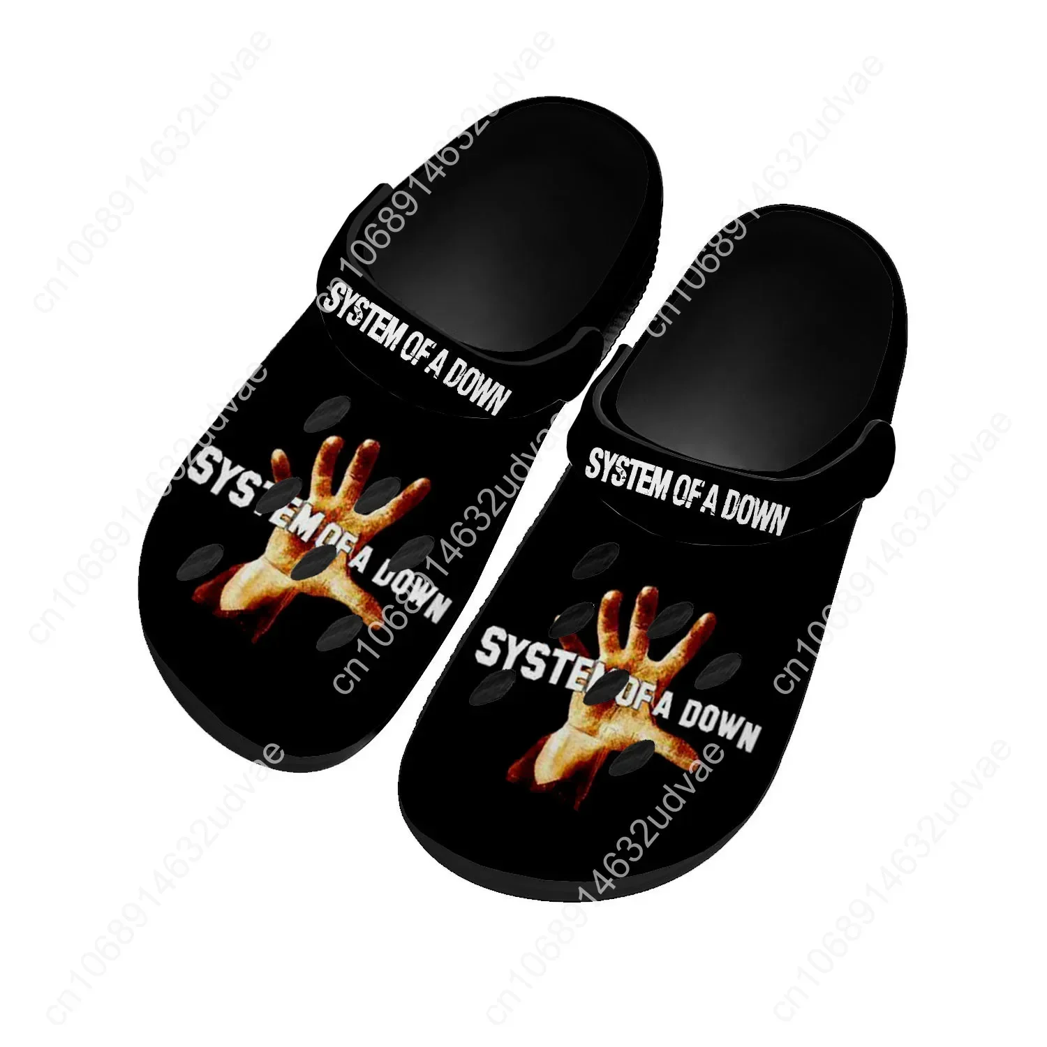 System of a Down Water Shoes Mens Womens High Quality Fashion Home Garden Clogs Customizd Sandals Beach Breathable Hole Slippers