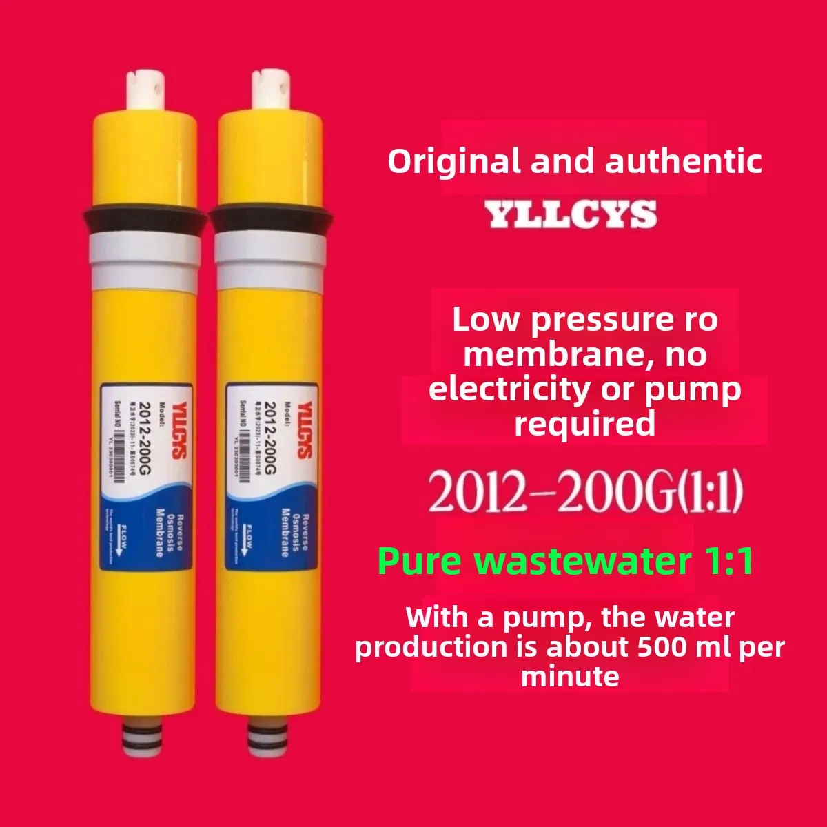 Low Pressure RO Membrane 75 100 150 GPD Water Purifier