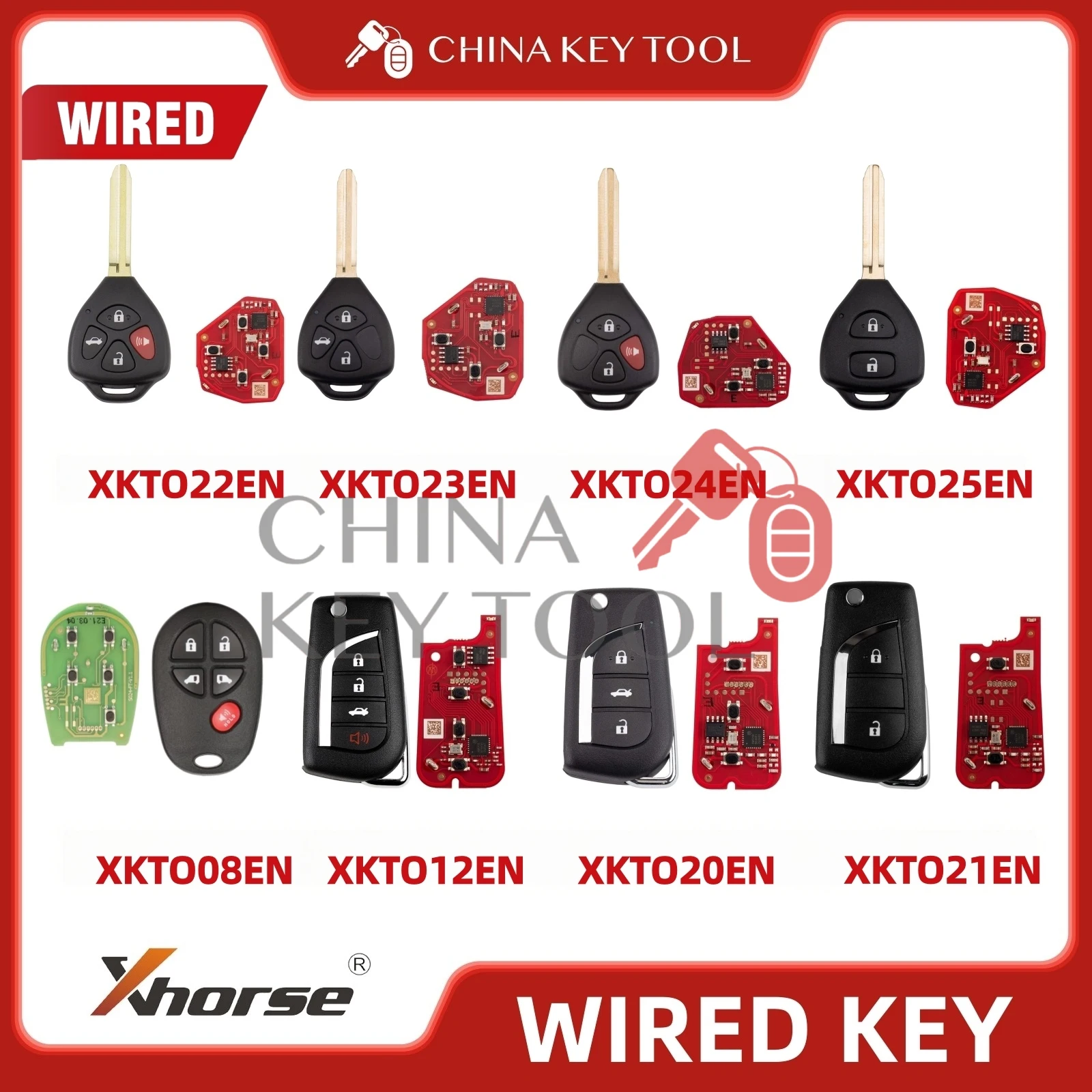 Xhorse 2nd Generation for Toyota Type XKTO08EN XKTO10EN XKTO12EN XKTO20EN XKTO21EN XKTO22EN XKTO23EN XKTO24EN XKTO25EN