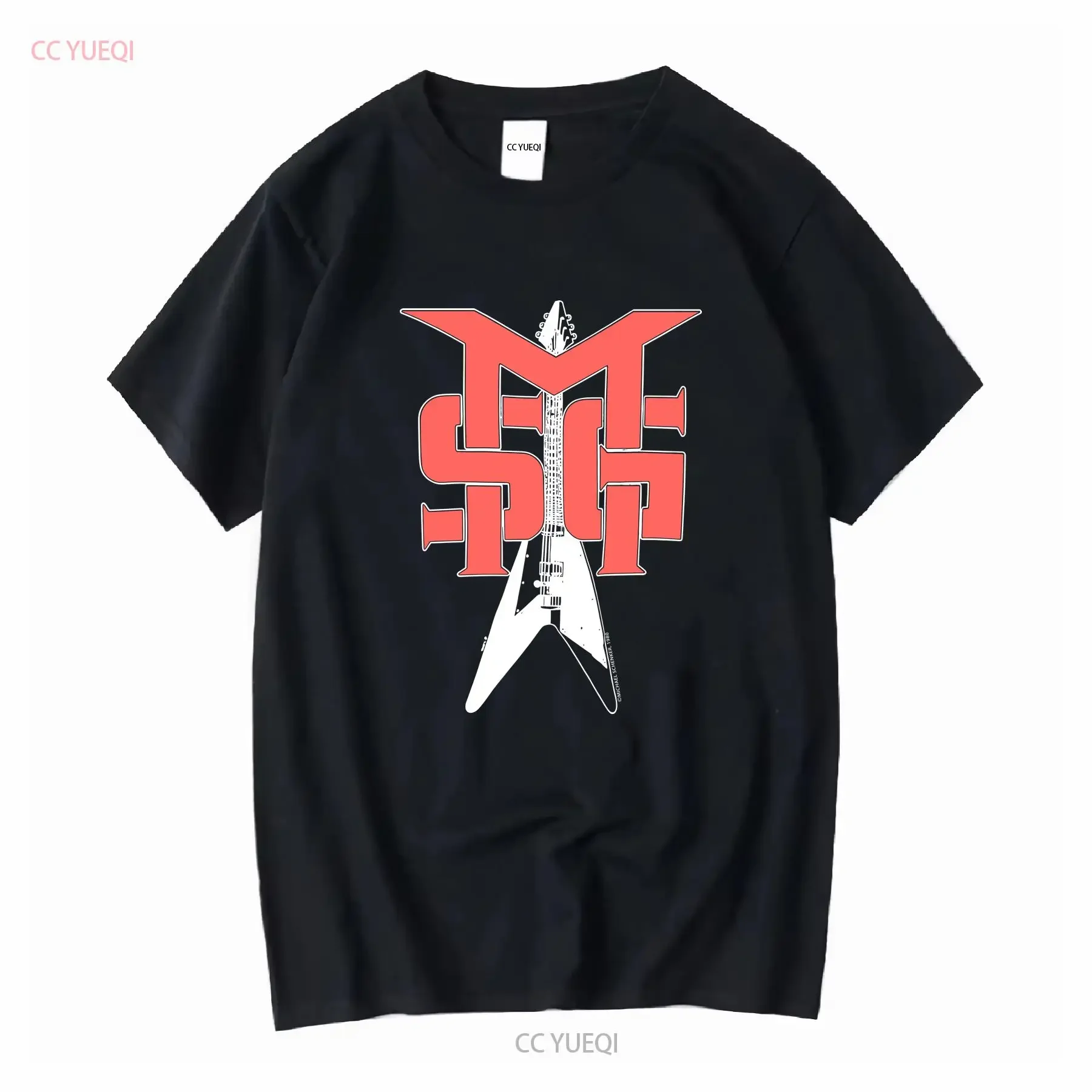 80er Jahre Michael Schenker Group Vintage T-Shirt MSG Band SHENKER Vintage Washed Leicht gestreckt Stilvoll Weich Modegrafik